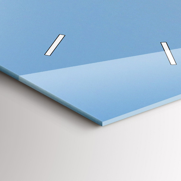 Ceas vertical de perete din sticlă O barcă cu vele pe ocean