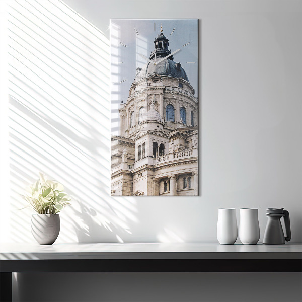 Ceas vertical de perete din sticlă Sf. Bazilica Ştefan