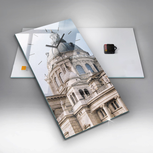 Ceas vertical de perete din sticlă Sf. Bazilica Ştefan