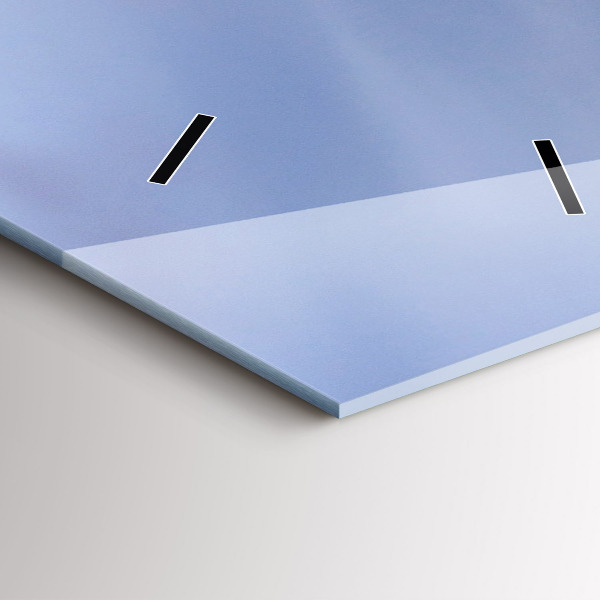 Ceas vertical de perete din sticlă Orașul apus de soare