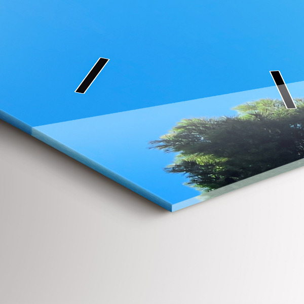 Ceas vertical de perete din sticlă Coasta Costa Brava