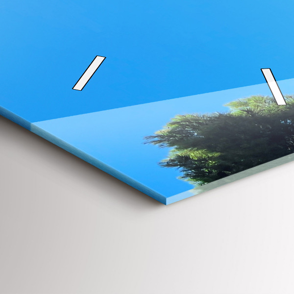 Ceas vertical de perete din sticlă Coasta Costa Brava