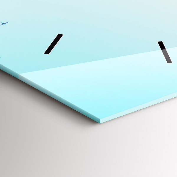 Ceas vertical de perete din sticlă Plaza de España din Sevilla