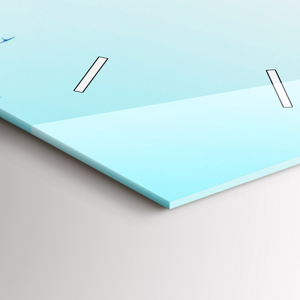 Ceas vertical de perete din sticlă Plaza de España din Sevilla