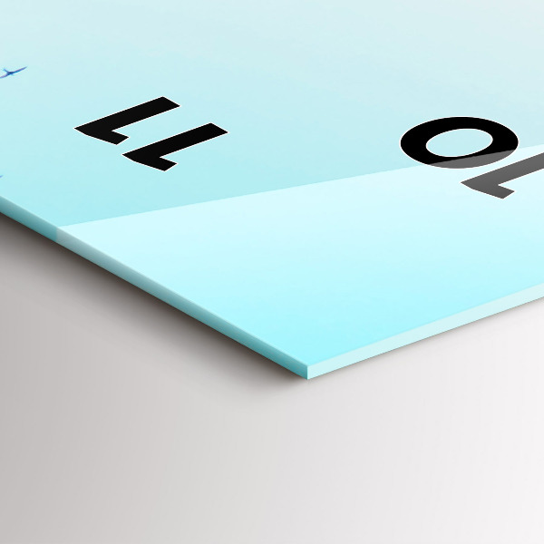 Ceas vertical de perete din sticlă Plaza de España din Sevilla