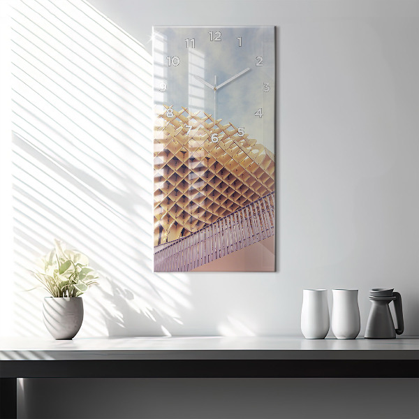 Ceas vertical de perete din sticlă Belvedere din Sevilla