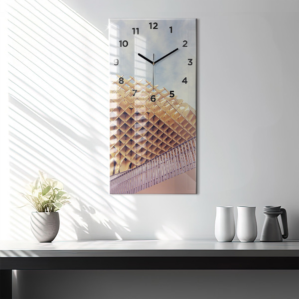 Ceas vertical de perete din sticlă Belvedere din Sevilla