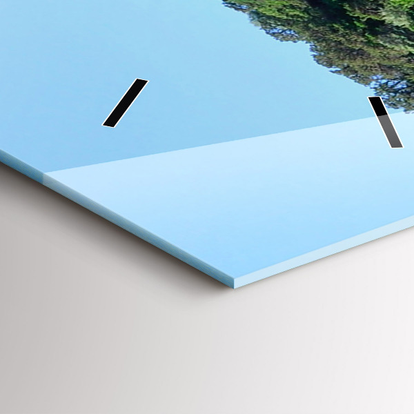 Ceas vertical de perete din sticlă Peștera subacvatică