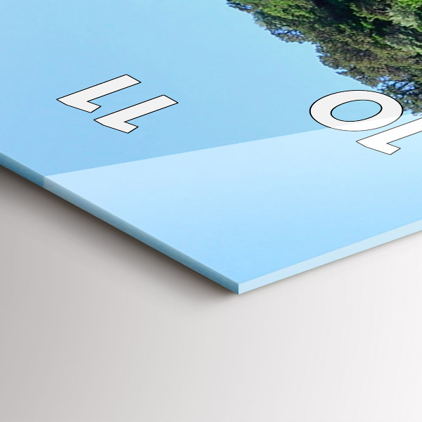 Ceas vertical de perete din sticlă Peștera subacvatică