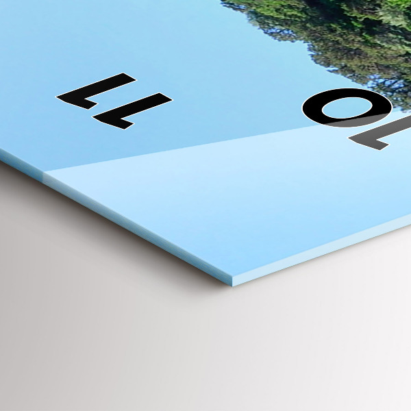 Ceas vertical de perete din sticlă Peștera subacvatică