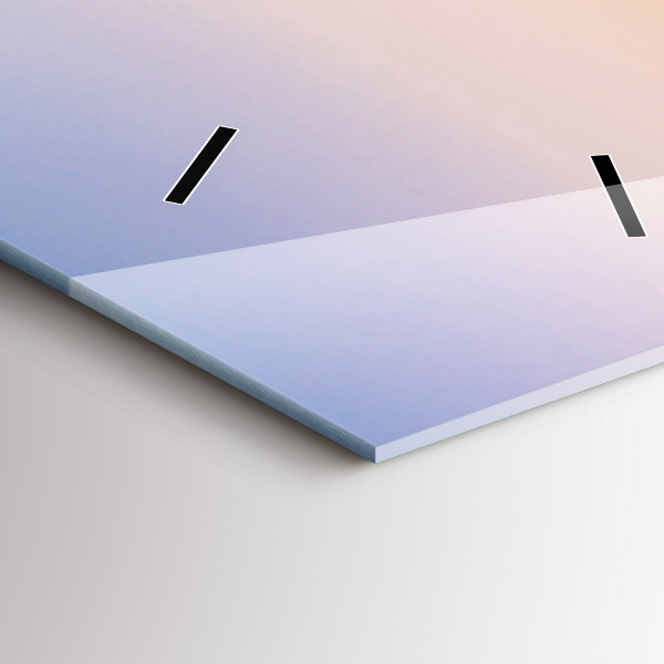 Ceas vertical de perete din sticlă Peisaj maritim