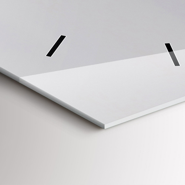 Ceas vertical de perete din sticlă Vedere la Marea Mediterană