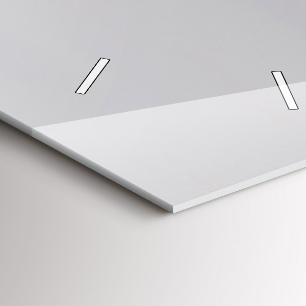 Ceas vertical de perete din sticlă Vedere la Marea Mediterană