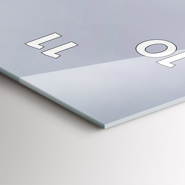 Ceas vertical de perete din sticlă Statuia Maicii Domnului din Lyon