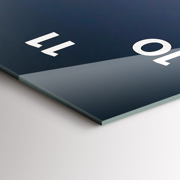 Ceas vertical de perete din sticlă Templul din Bangkok