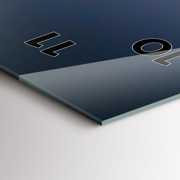 Ceas vertical de perete din sticlă Templul din Bangkok