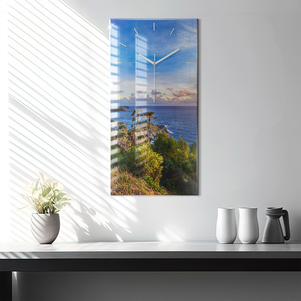 Ceas vertical de perete din sticlă Phuket în Thailanda