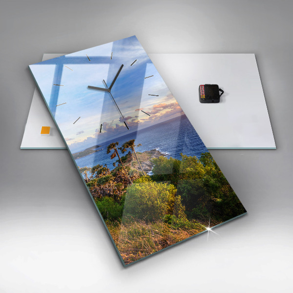 Ceas vertical de perete din sticlă Phuket în Thailanda