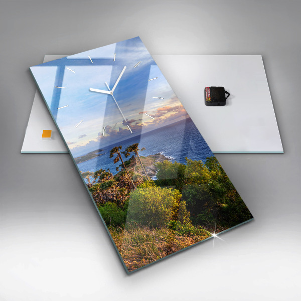 Ceas vertical de perete din sticlă Phuket în Thailanda