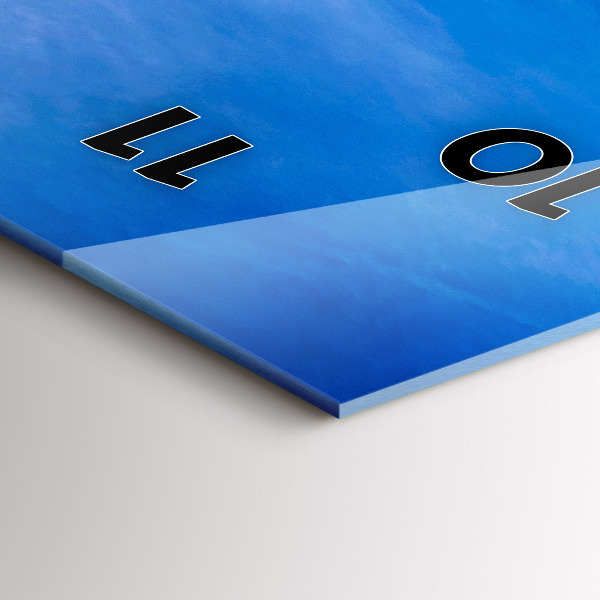 Ceas vertical de perete din sticlă Phuket în Thailanda