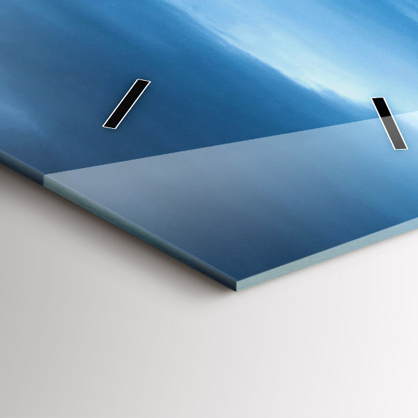 Ceas vertical de perete din sticlă Cascada Gullfoss din Islanda