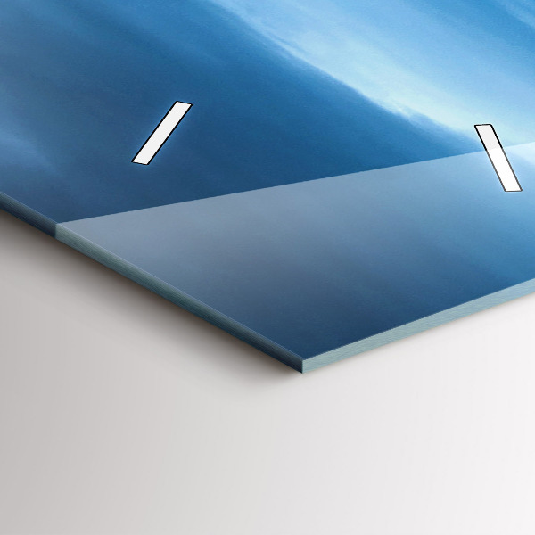 Ceas vertical de perete din sticlă Cascada Gullfoss din Islanda