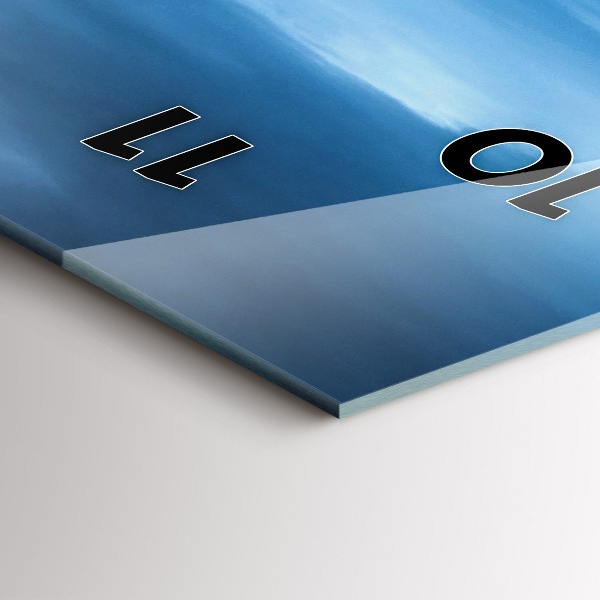 Ceas vertical de perete din sticlă Cascada Gullfoss din Islanda