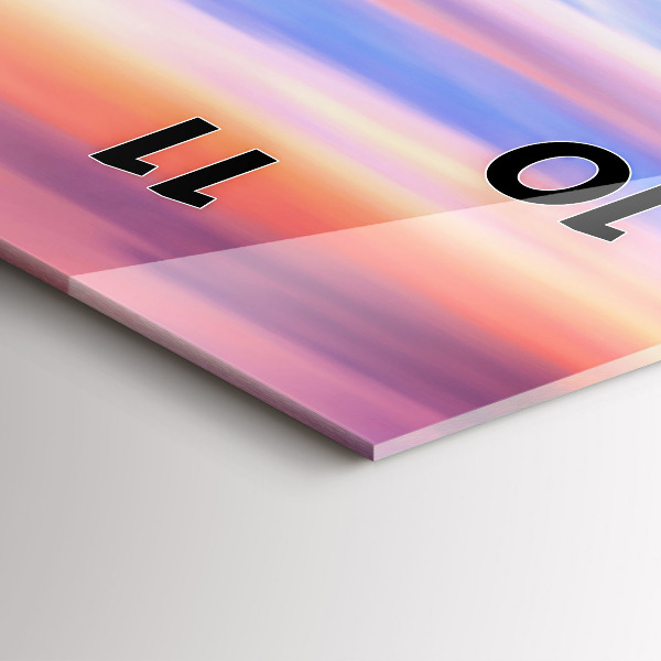 Ceas vertical de perete din sticlă Cascada Godafoss Islanda