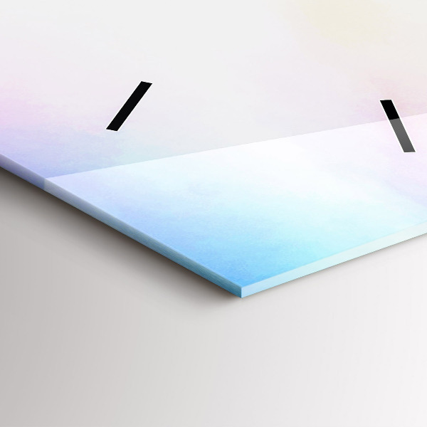 Ceas vertical de perete din sticlă Cascada în Islanda