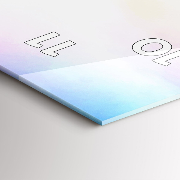 Ceas vertical de perete din sticlă Cascada în Islanda