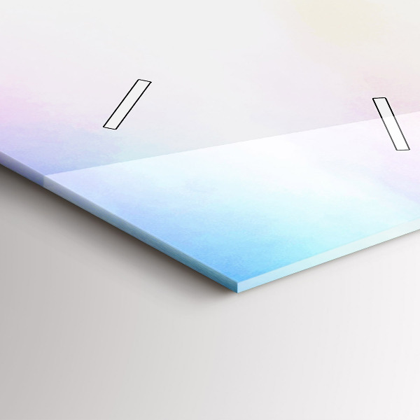 Ceas vertical de perete din sticlă Cascada în Islanda