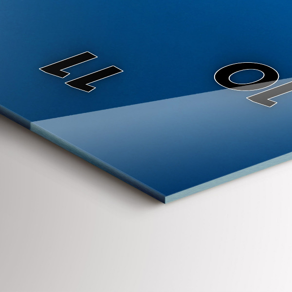 Ceas vertical de perete din sticlă Marina din Marsilia, Franța