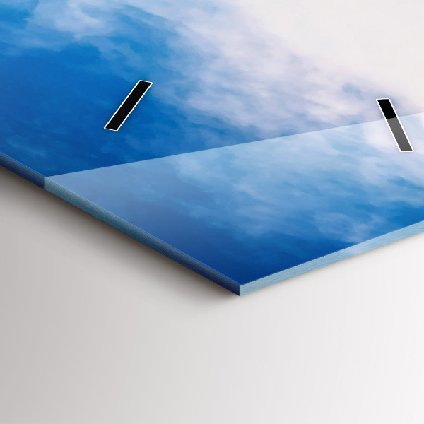 Ceas vertical de perete din sticlă Cascada în Islanda