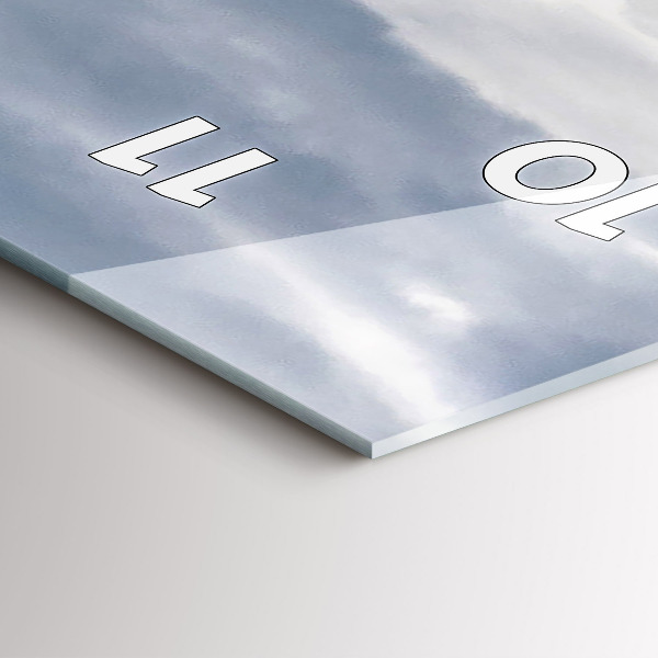 Ceas vertical de perete din sticlă Castelul Neuschwanstein