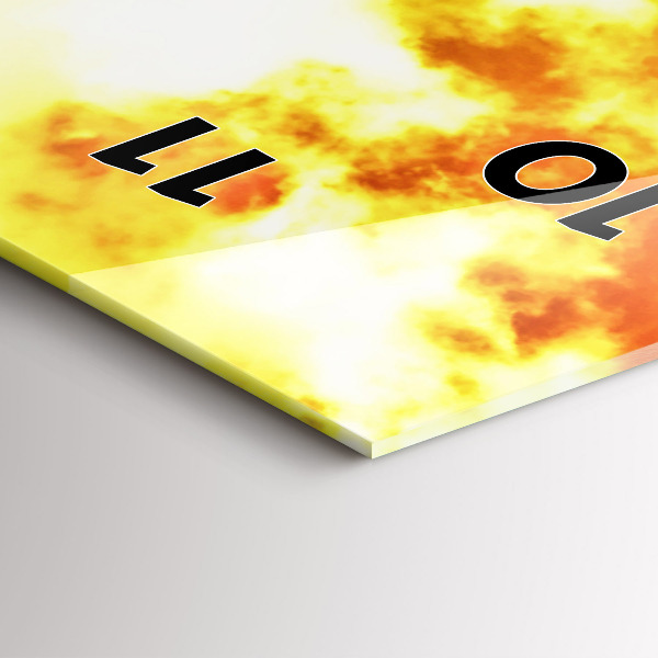 Ceas vertical de perete din sticlă Turnul Eiffel din Paris