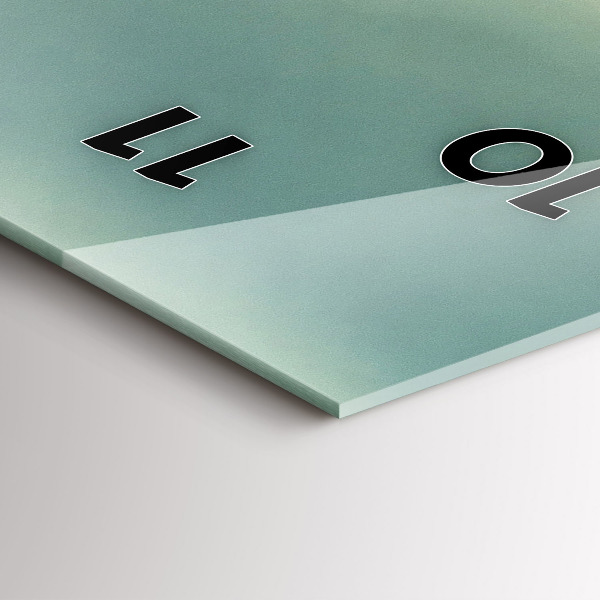 Ceas vertical de perete din sticlă Beskids răsărit