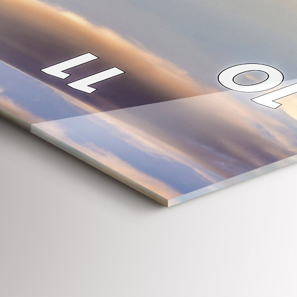 Ceas vertical de perete din sticlă Pieniny – Wysoki Wierch