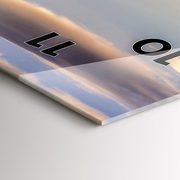 Ceas vertical de perete din sticlă Pieniny – Wysoki Wierch