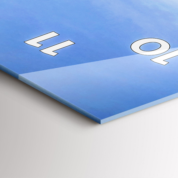 Ceas vertical de perete din sticlă Sokolica Wierch în Munții Pieniny