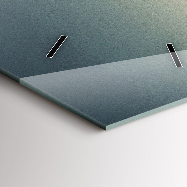 Ceas vertical de perete din sticlă Munții Bieszczady