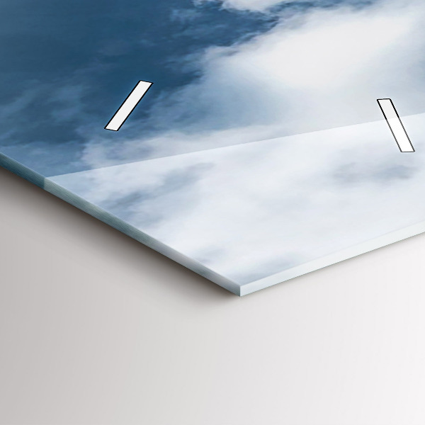 Ceas vertical de perete din sticlă Panorama orasului Ostrava