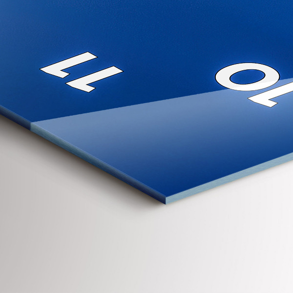 Ceas vertical de perete din sticlă Panorama orasului Plzen