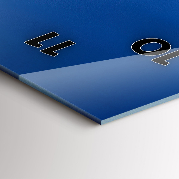 Ceas vertical de perete din sticlă Panorama orasului Plzen