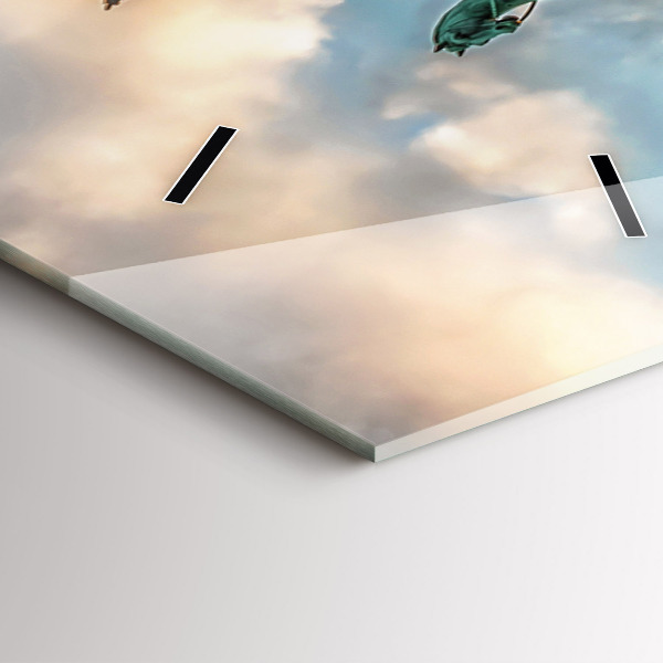 Ceas vertical de perete din sticlă Poarta Brandenburg din Berlin