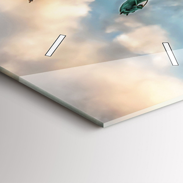 Ceas vertical de perete din sticlă Poarta Brandenburg din Berlin