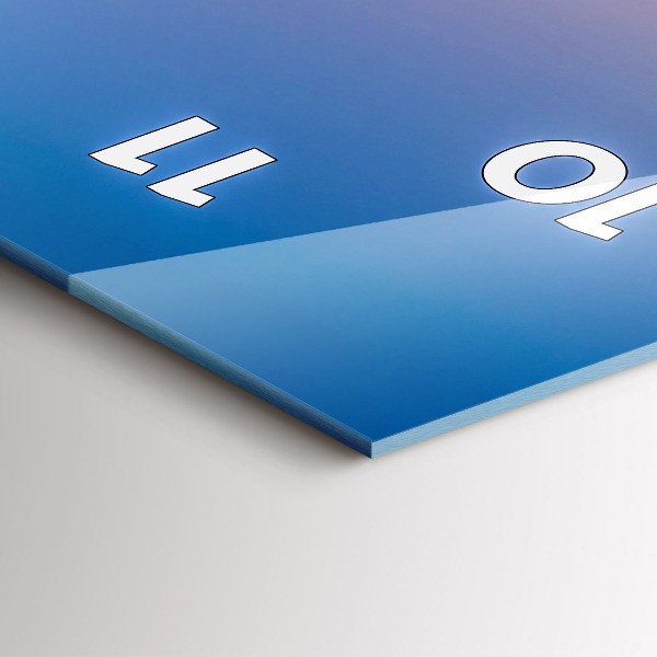 Ceas vertical de perete din sticlă Primăria Hamburg