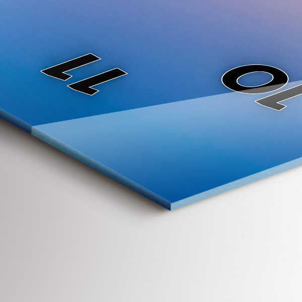 Ceas vertical de perete din sticlă Primăria Hamburg