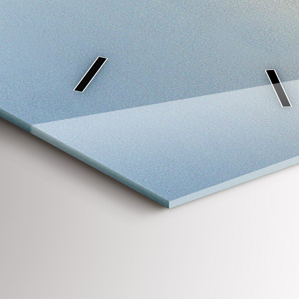 Ceas vertical de perete din sticlă Vacanta la plaja