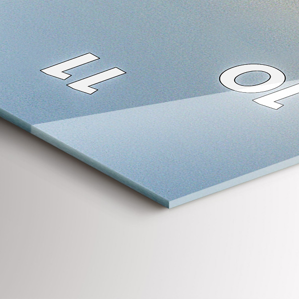 Ceas vertical de perete din sticlă Vacanta la plaja