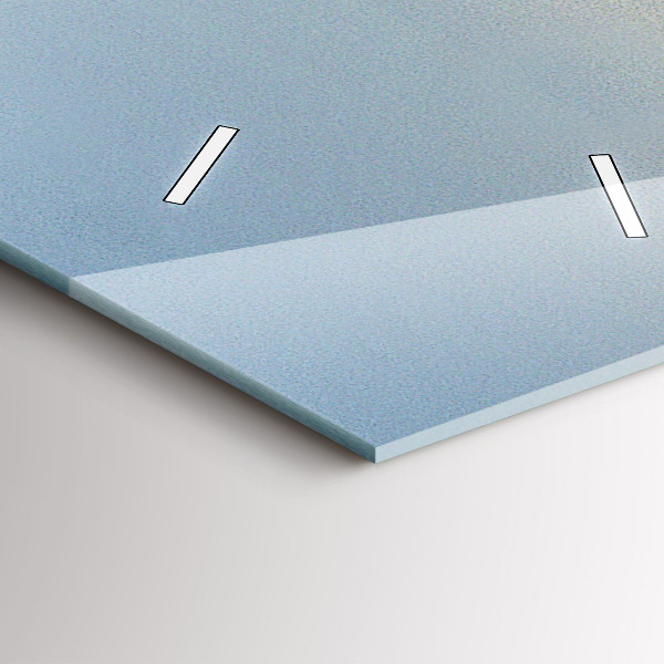 Ceas vertical de perete din sticlă Vacanta la plaja